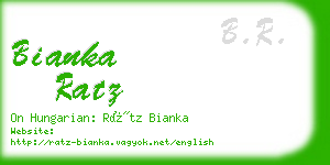 bianka ratz business card